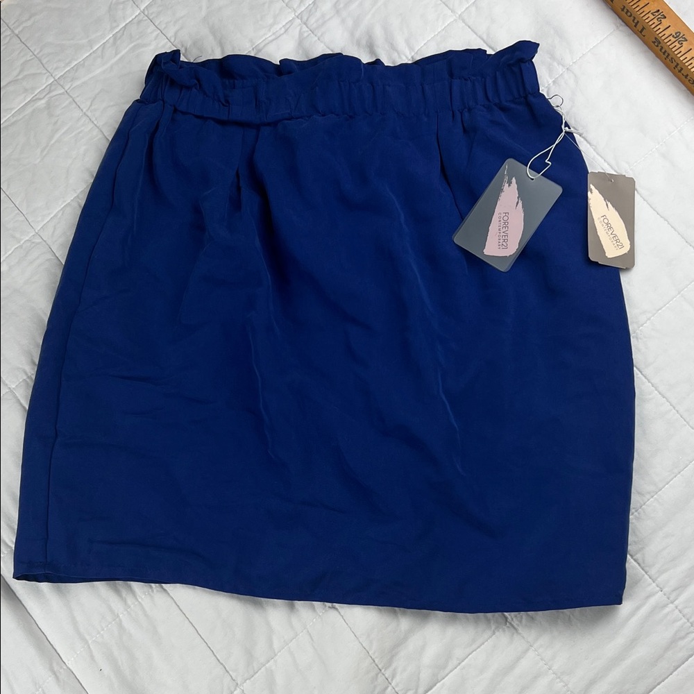 Forever 21 Royal‎ Blue Mini Skirt size XS